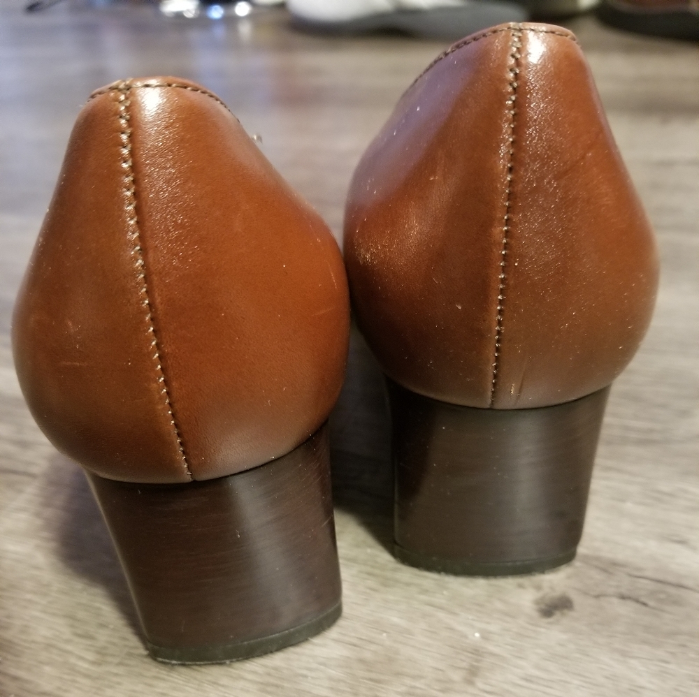 Brown Leather Heels